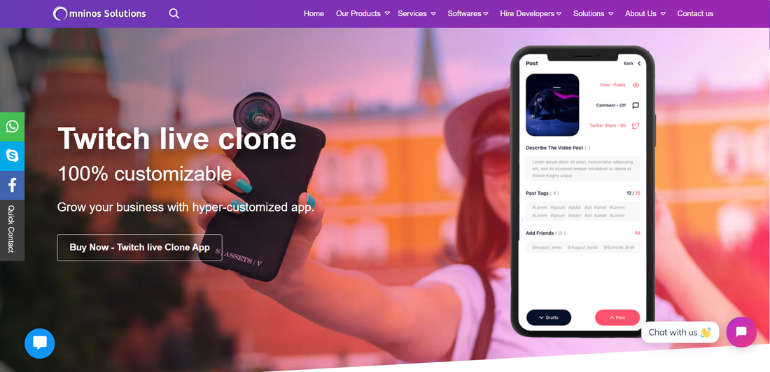 Twitch Clone App: Your Streaming Experience with Omninos Solution's