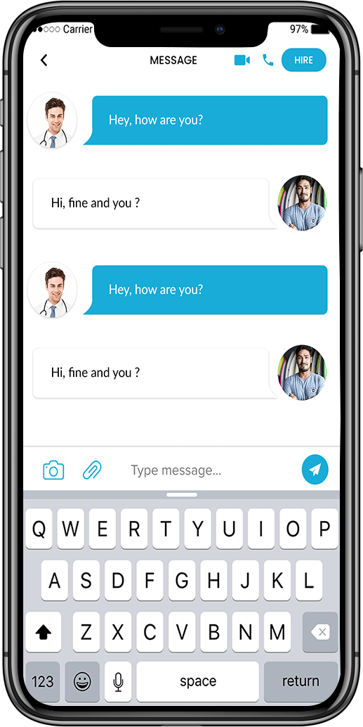 Telemedicine Clone App Script Message