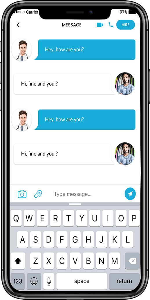 Jio Health Hub  message box