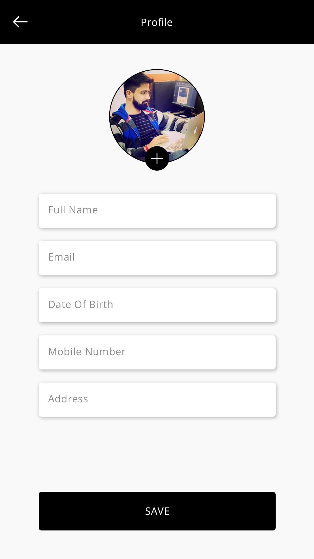 Grab Clone User Profile Screen