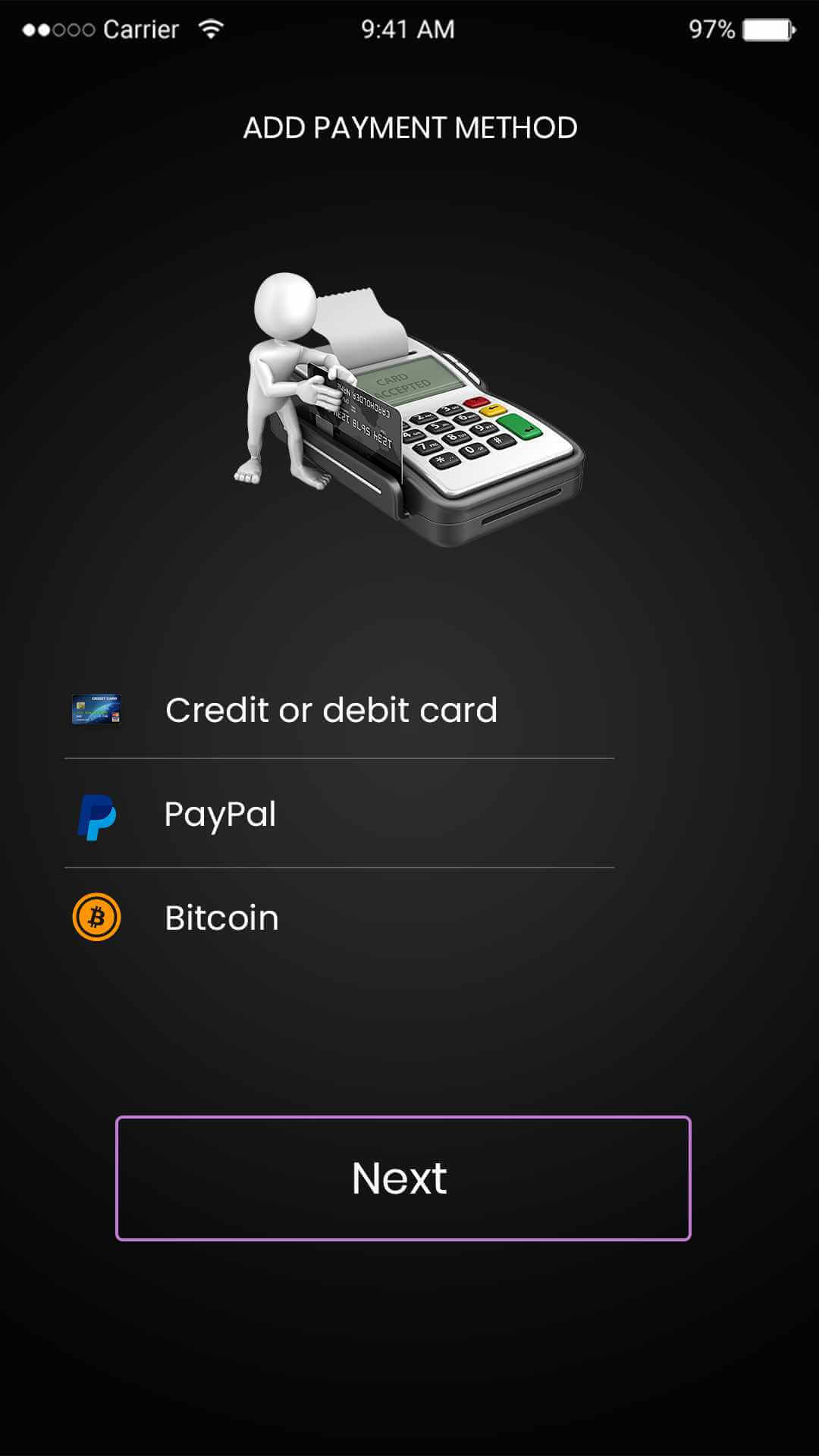 MX Player Online Clone App select payment option  