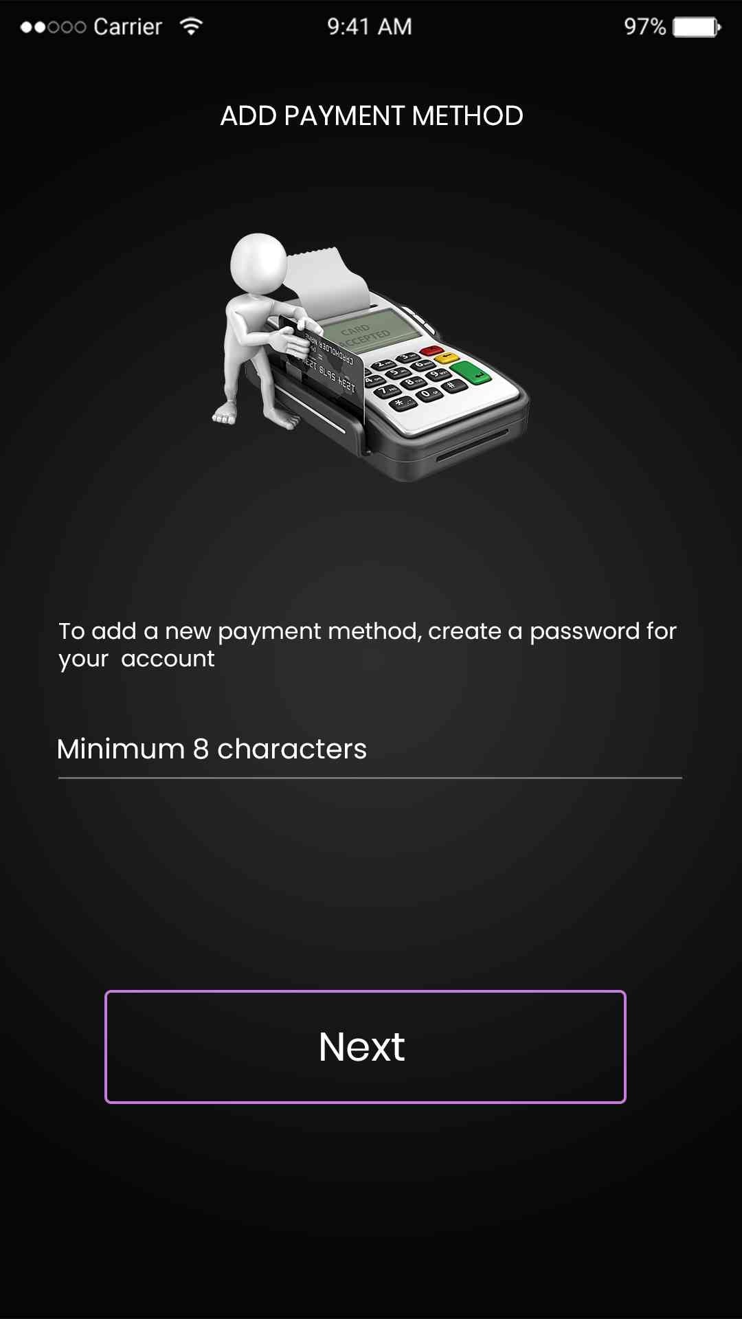 UsTvNow Clone App Script: Payment Method Screen