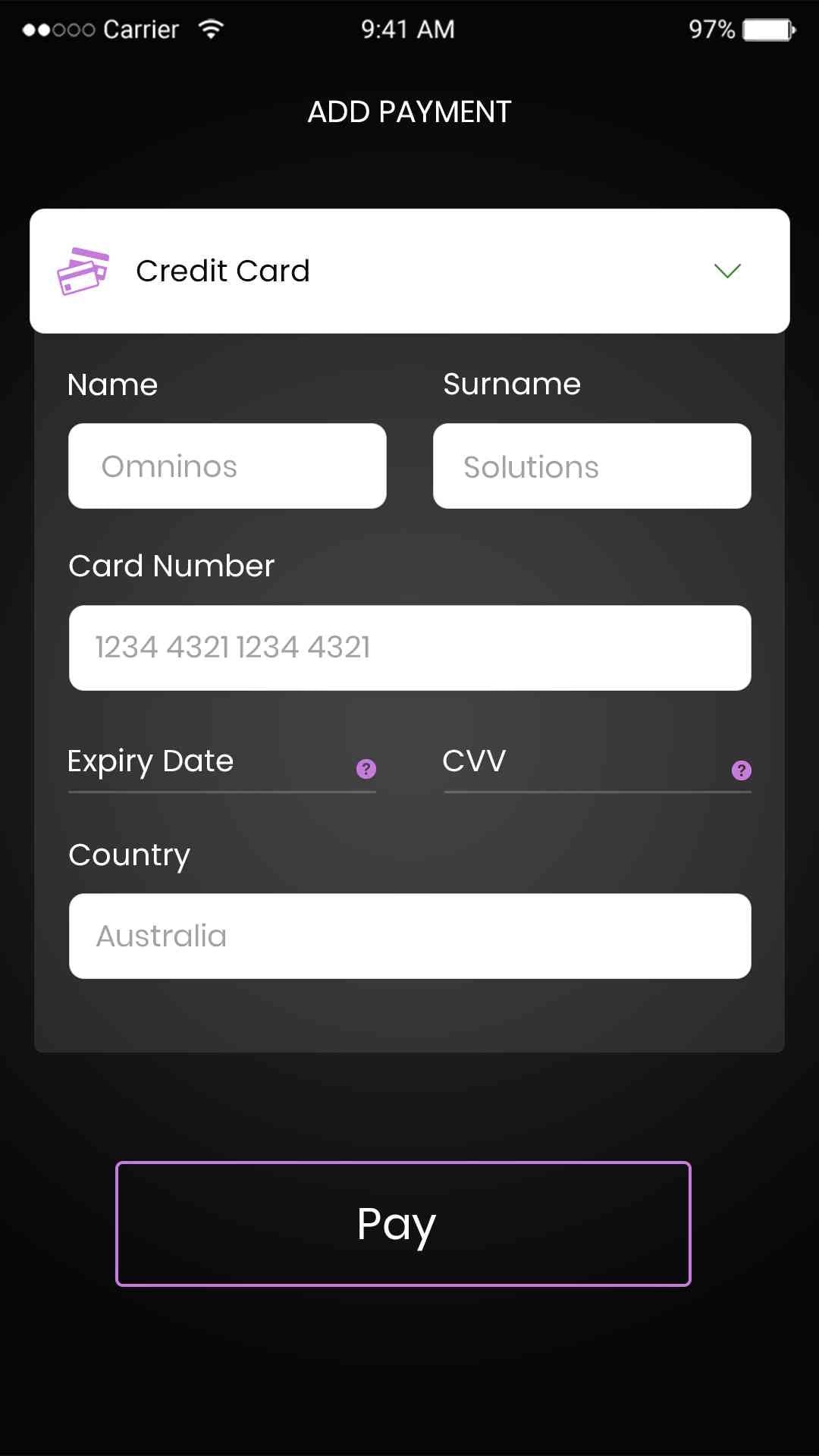 UsTvNow Clone App Script: Add Payment Screen