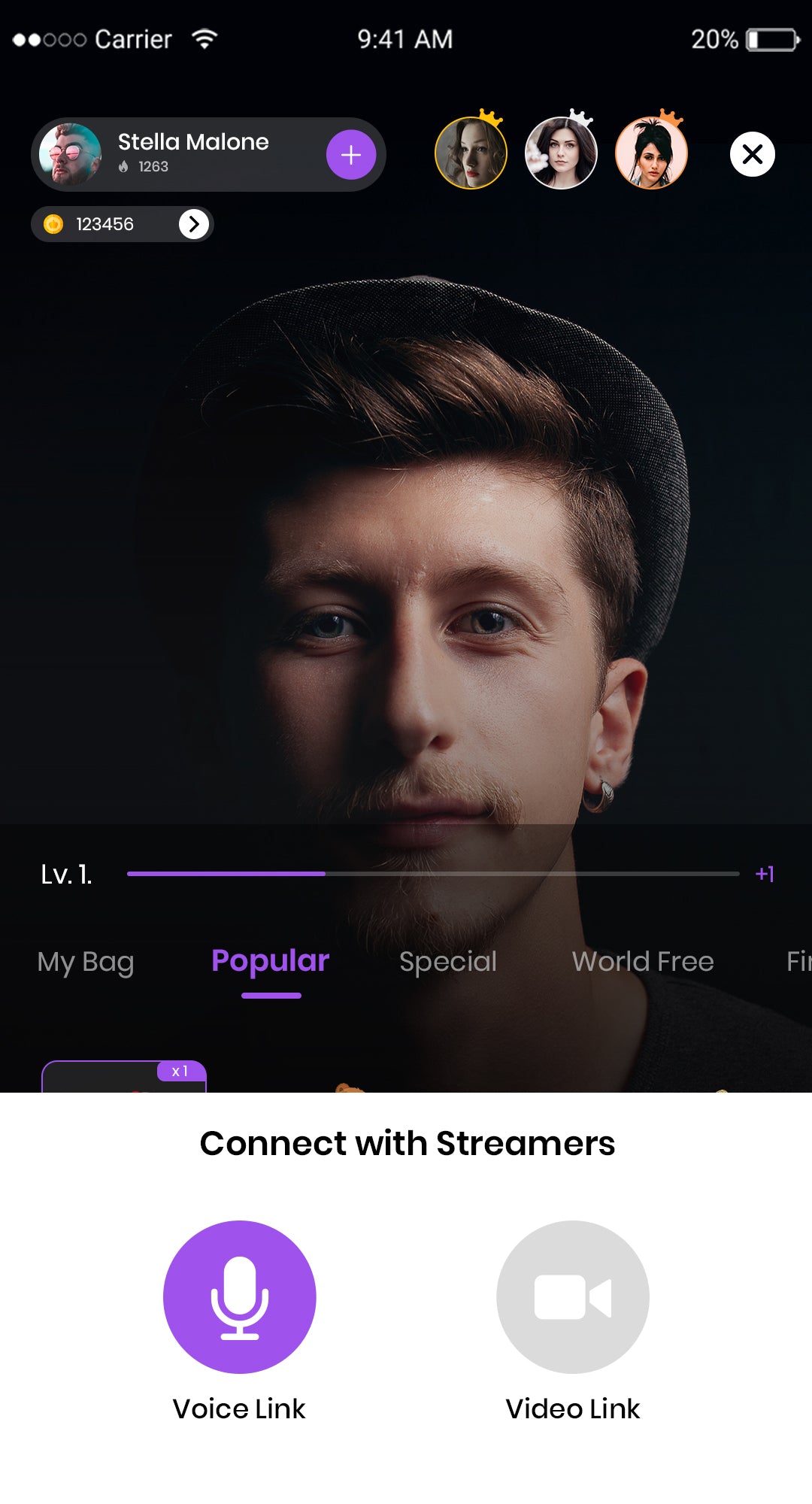 Connect with Streamers