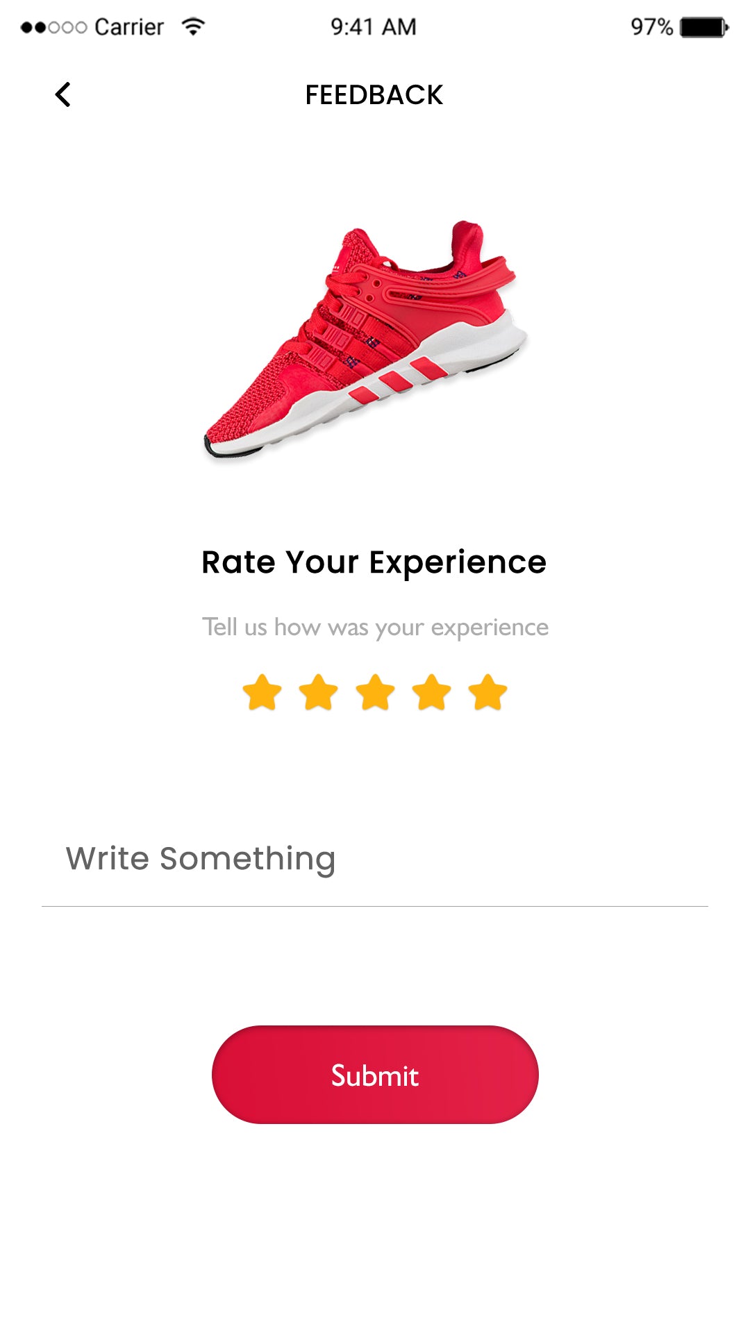 ebay clone app Script FeedBack Screen