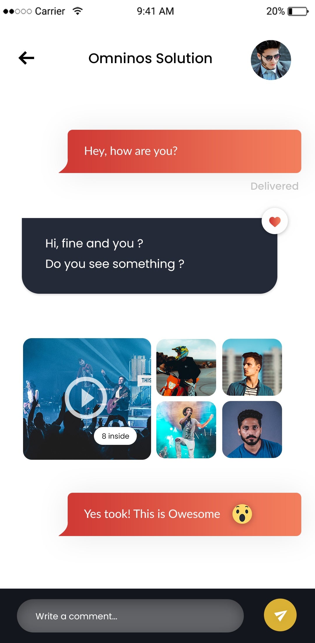 Instagram Clone App: Social Media Experience with Omninos Solutions, Talk List