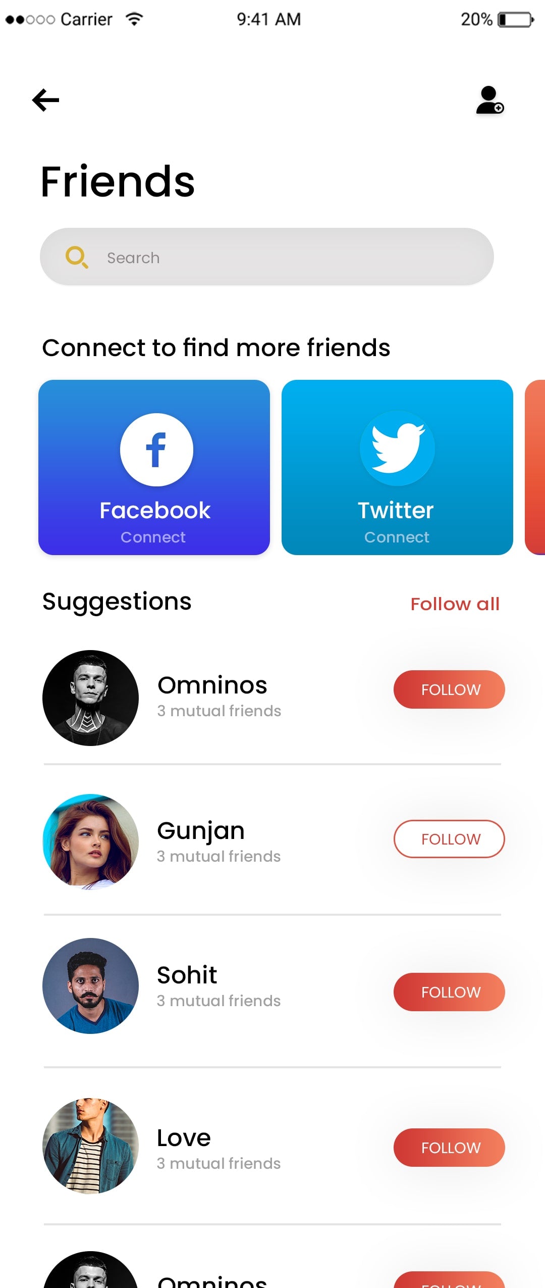 Instagram Clone App: Social Media Experience with Omninos Solutions, Friends