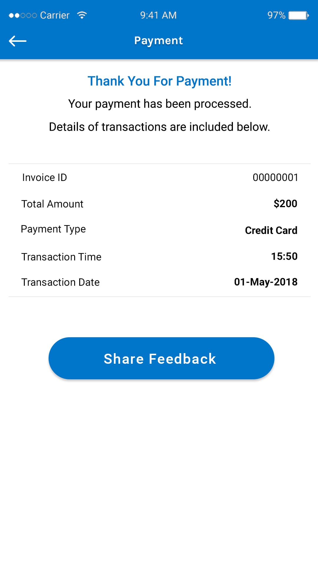 Payment Done