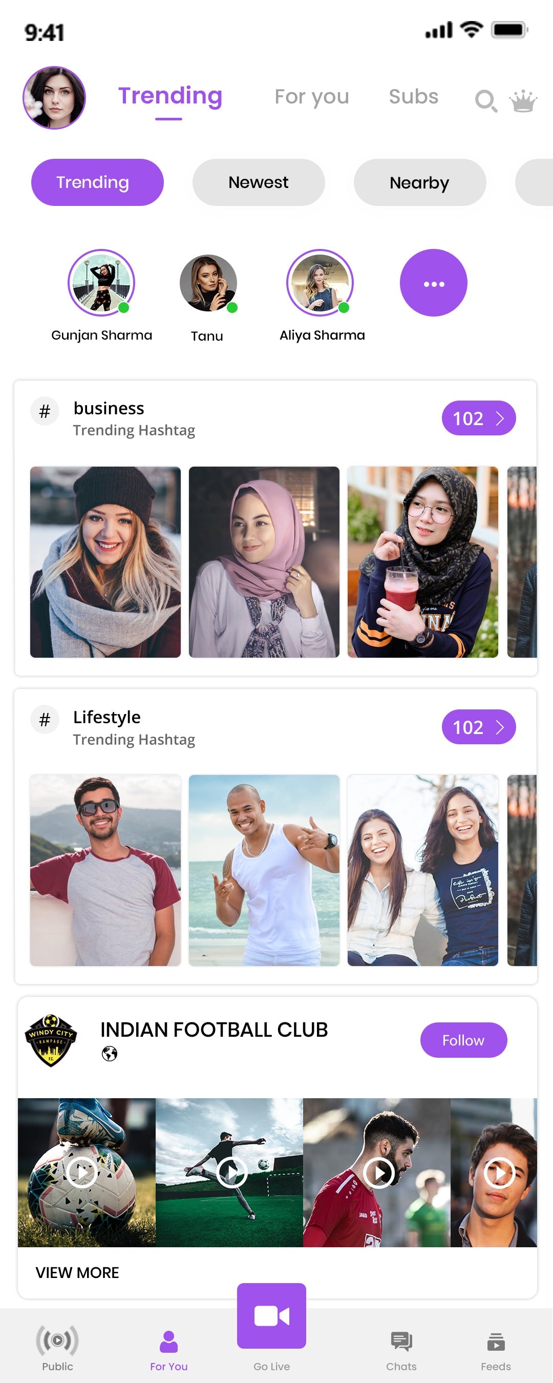 TikTok Clone App Script trending Hashtags