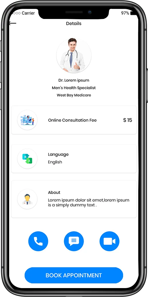 Qare - Consultez un médecin Clone Script