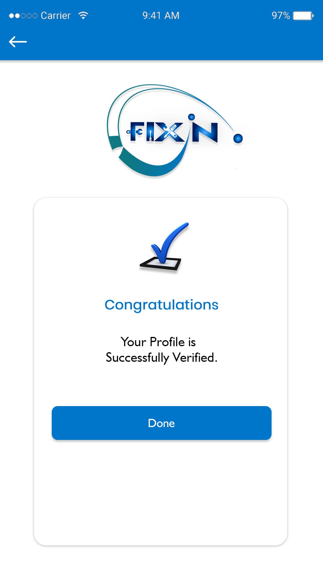 verification done