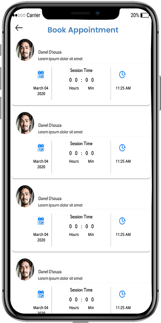 Jio Health Hub  appointment history