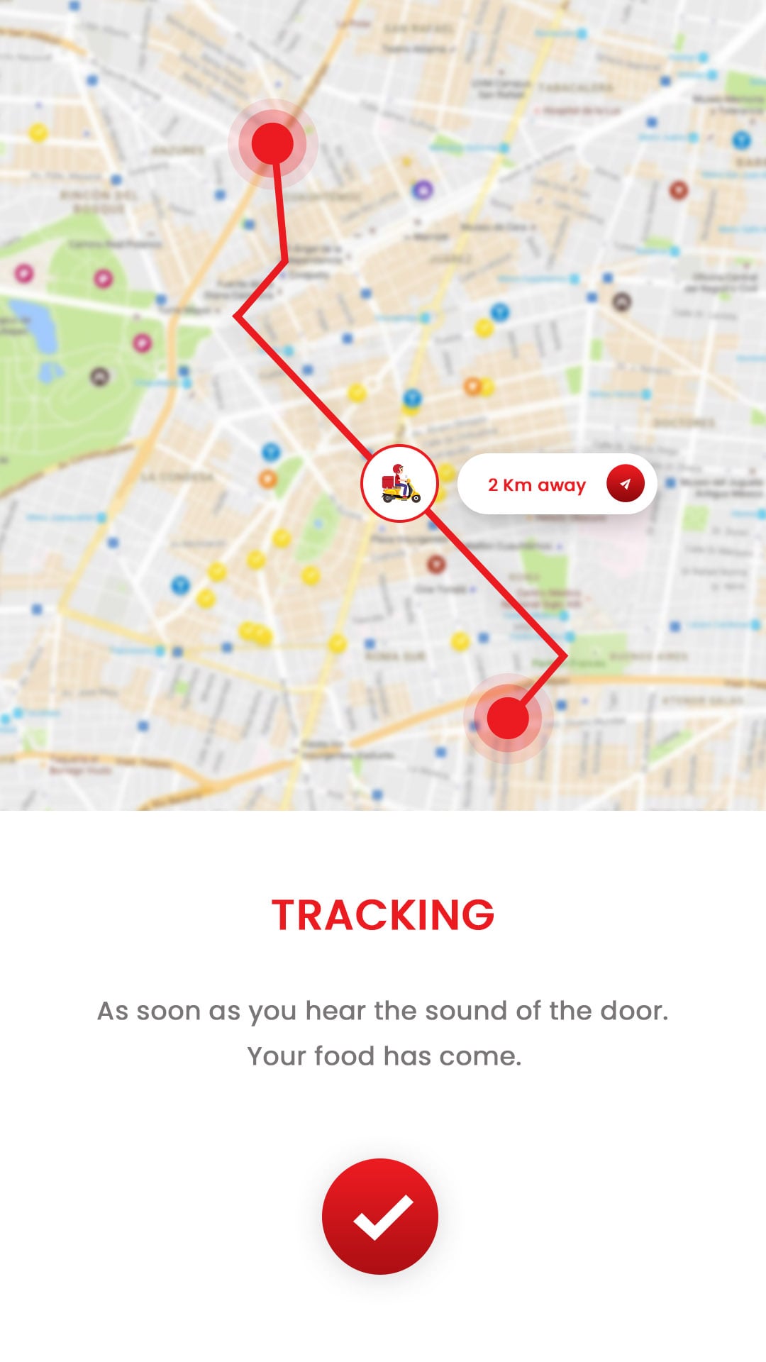 Foodpanda Clone Live Tracking Screen