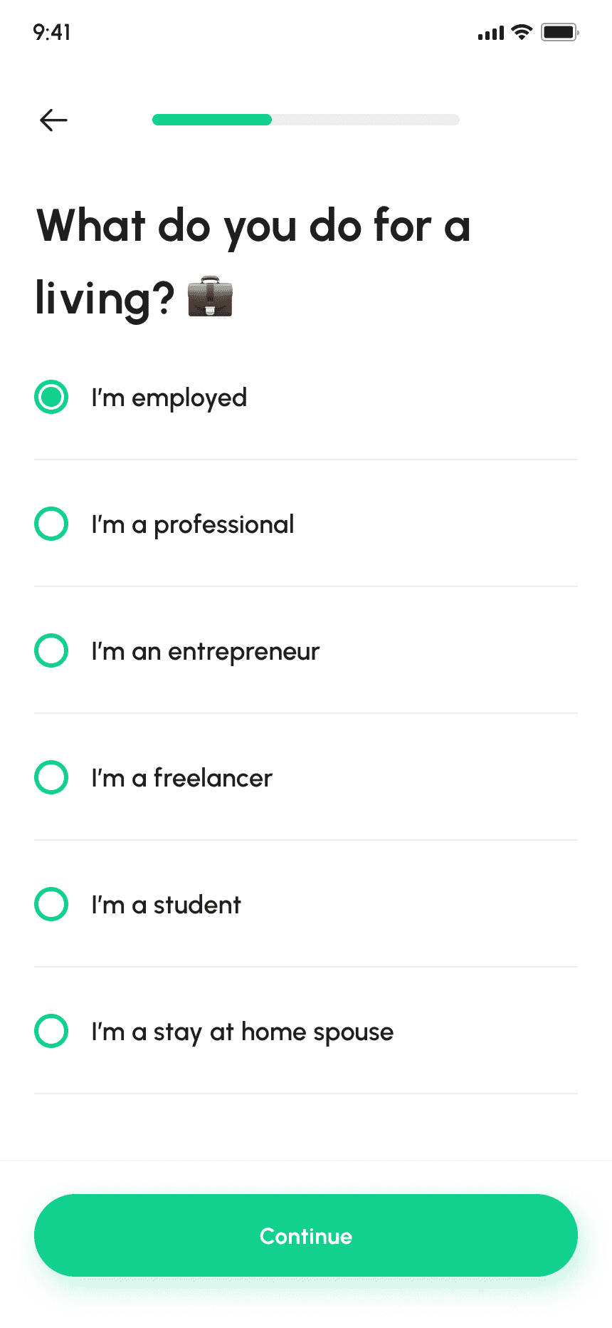 Fidelity Investments Clone App Script: Start Your Trade Investment With Omninos, Occupation Input Screen