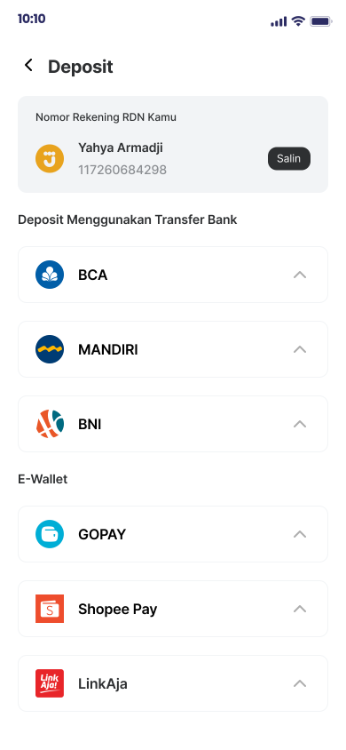 OANDA Forex Trading Clone App Script: Build Your Own Trading App, Deposit option