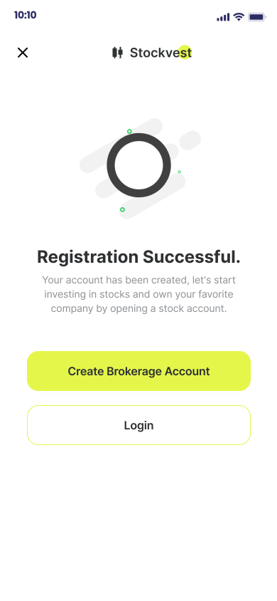 IQ Trading Clone App Script: Online Trading App Offered By Omninos, Registration Successful