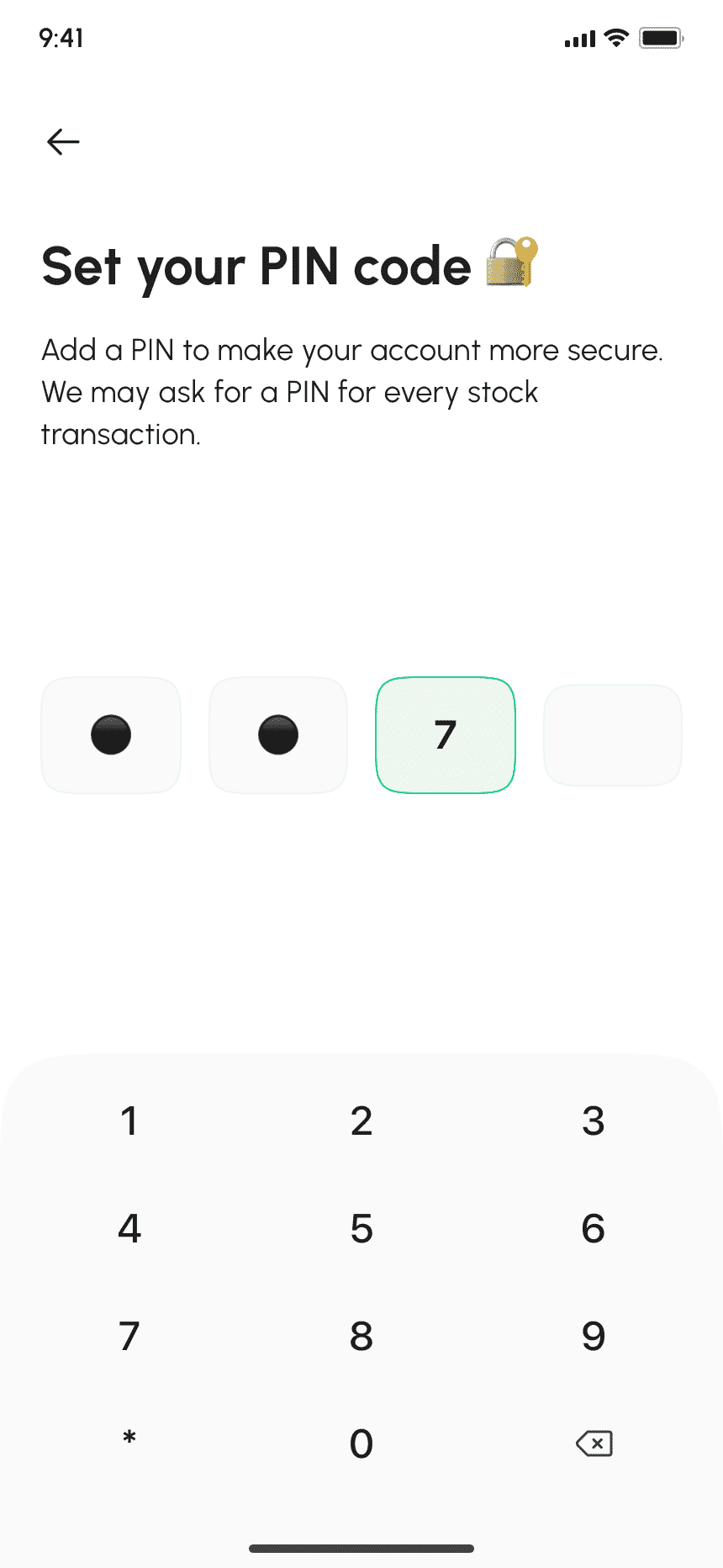 Acorns clone pin code