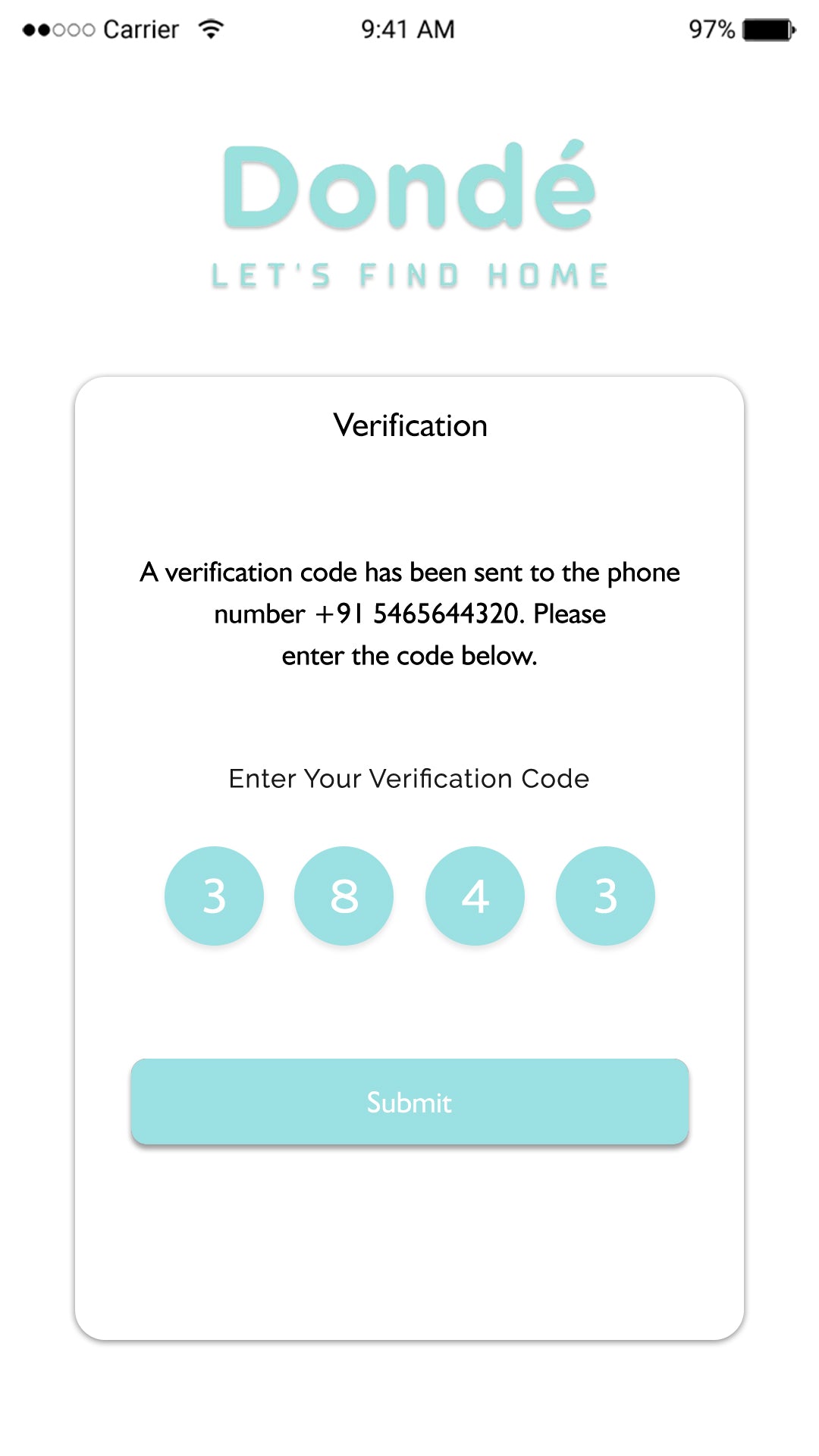 zellow clone number verification screen 